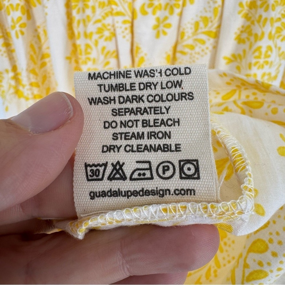 NWT Guadalupe Gianna Cotton Cottagecore Coquette Feminine Midi Dress Size L Glam - Picture 14 of 14